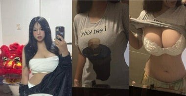 Большая грудь застряла на кровати