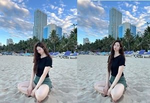 Trong khách sạn, Diệp Xoan vui vẻ khám phá thân thể bạn trai của mình
